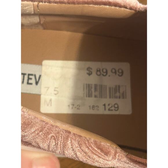Steve Madden Gills mauve velvet slip-on sneakers Woman's Size 7.5 - Picture 6 of 10